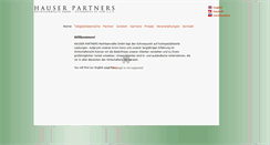 Desktop Screenshot of hauserpartners.com