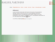 Tablet Screenshot of hauserpartners.com